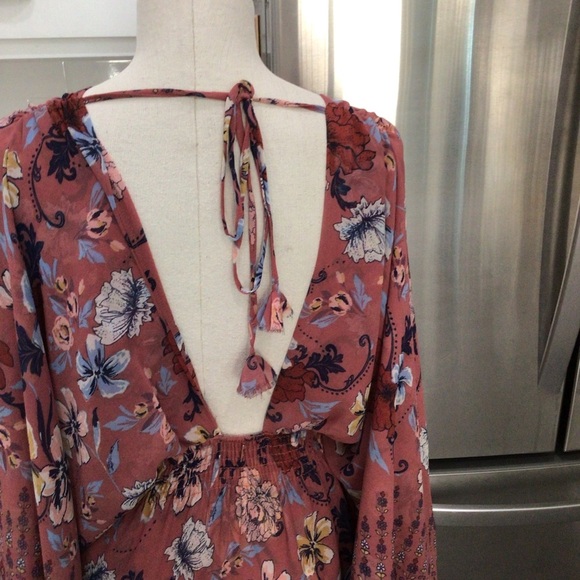 MISA Los Angeles Bardot floral maxi Dress XS - Picture 11 of 11